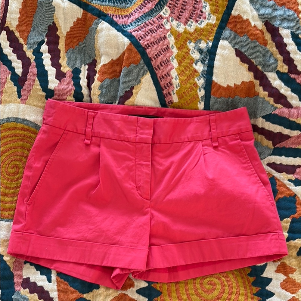 BCBGMaxAzria Pink Bermuda Shorts Tailored Fit